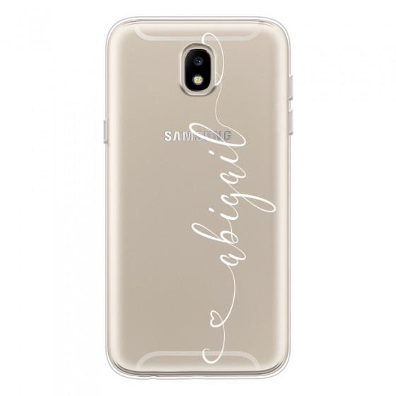 SAMSUNG - Galaxy J3 2017 - Soft Clear Case - Hearts Handwritten