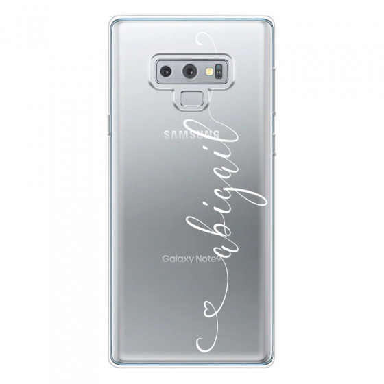 SAMSUNG - Galaxy Note 9 - Soft Clear Case - Hearts Handwritten
