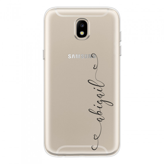 SAMSUNG - Galaxy J5 2017 - Soft Clear Case - Little Dark Hearts Handwritten