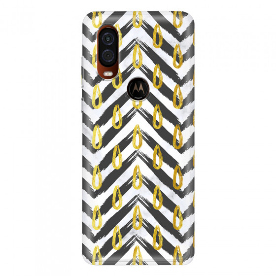 MOTOROLA by LENOVO - Moto One Vision - Soft Clear Case - Exotic Waves