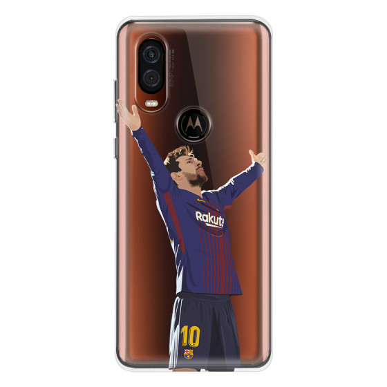 MOTOROLA by LENOVO - Moto One Vision - Soft Clear Case - For Barcelona Fans