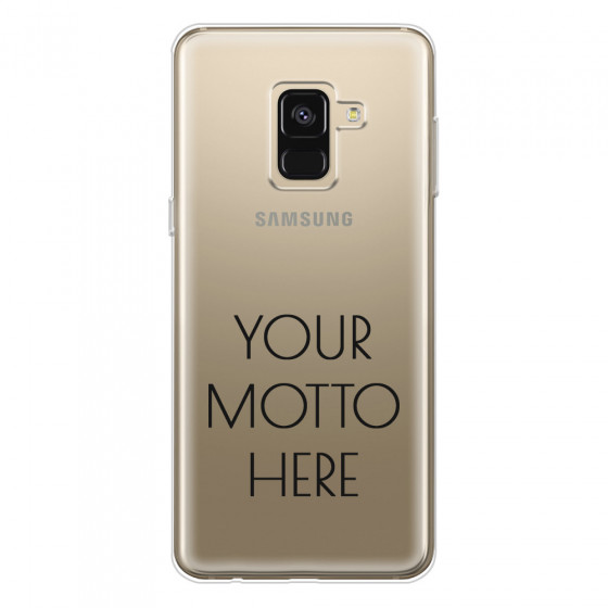 SAMSUNG - Galaxy A8 - Soft Clear Case - Your Motto Here II.