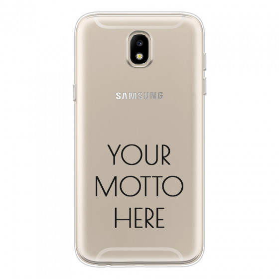 SAMSUNG - Galaxy J3 2017 - Soft Clear Case - Your Motto Here II.