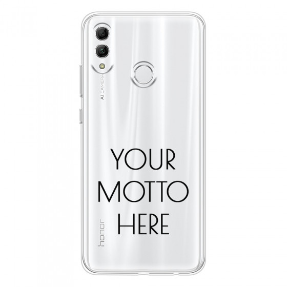 HONOR - Honor 10 Lite - Soft Clear Case - Your Motto Here II.