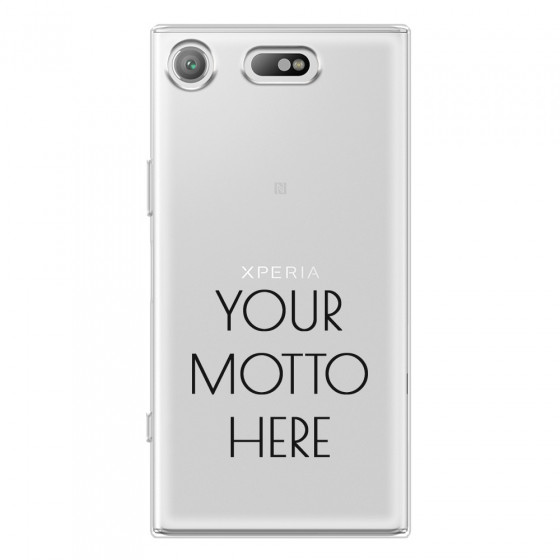SONY - Sony XZ1 Compact - Soft Clear Case - Your Motto Here II.