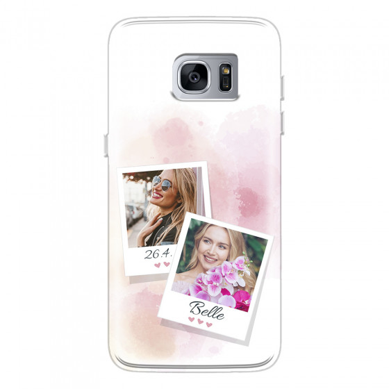 SAMSUNG - Galaxy S7 Edge - Soft Clear Case - Soft Photo Palette