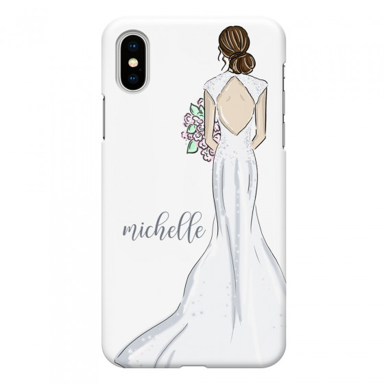 APPLE - iPhone XS Max - 3D Snap Case - Bride To Be Brunette Dark
