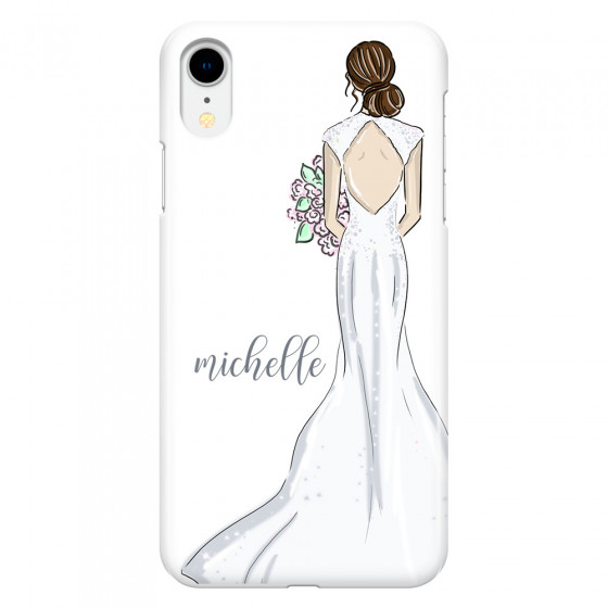 APPLE - iPhone XR - 3D Snap Case - Bride To Be Brunette Dark