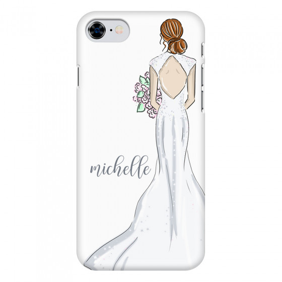 APPLE - iPhone 8 - 3D Snap Case - Bride To Be Redhead Dark