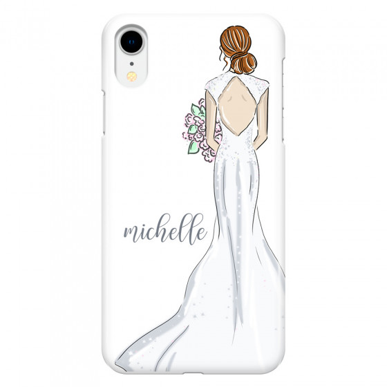 APPLE - iPhone XR - 3D Snap Case - Bride To Be Redhead Dark
