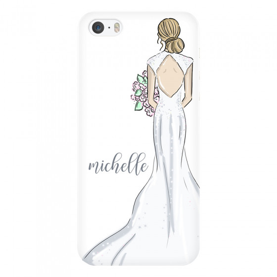 APPLE - iPhone 5S/SE - 3D Snap Case - Bride To Be Blonde Dark