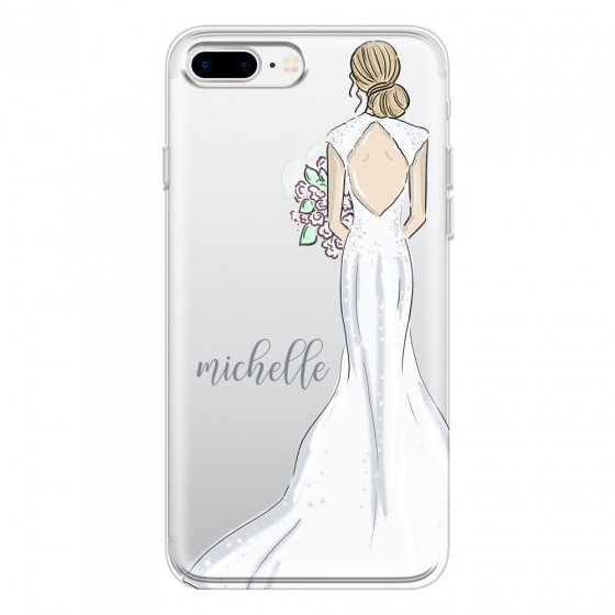 APPLE - iPhone 7 Plus - Soft Clear Case - Bride To Be Blonde Dark