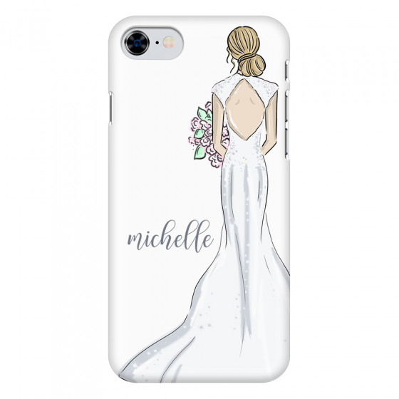 APPLE - iPhone 8 - 3D Snap Case - Bride To Be Blonde Dark