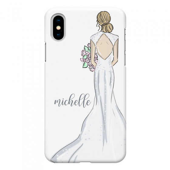 APPLE - iPhone X - 3D Snap Case - Bride To Be Blonde Dark