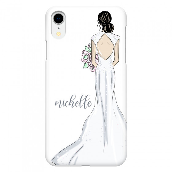 APPLE - iPhone XR - 3D Snap Case - Bride To Be Blackhair Dark