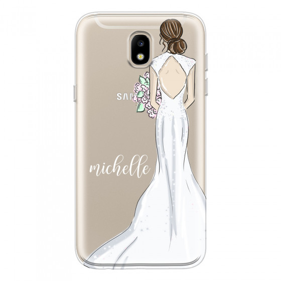 SAMSUNG - Galaxy J3 2017 - Soft Clear Case - Bride To Be Brunette