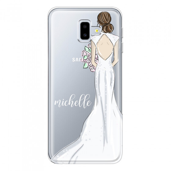 SAMSUNG - Galaxy J6 Plus 2018 - Soft Clear Case - Bride To Be Brunette