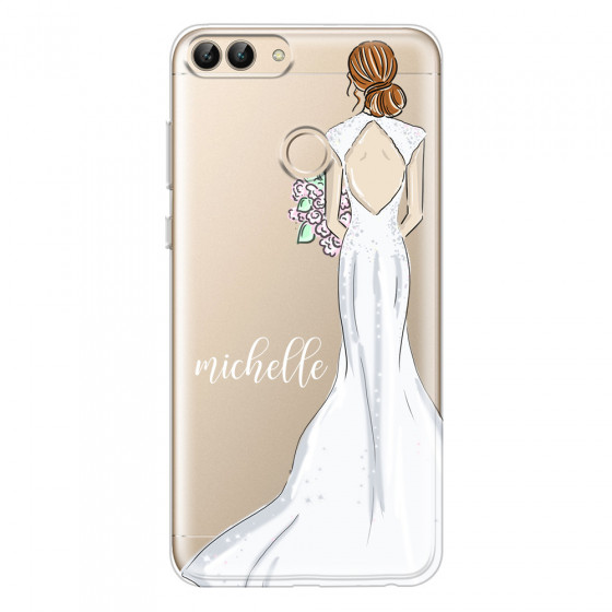 HUAWEI - P Smart 2018 - Soft Clear Case - Bride To Be Redhead