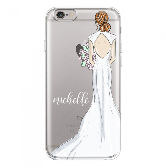 APPLE - iPhone 6S Plus - Soft Clear Case - Bride To Be Redhead