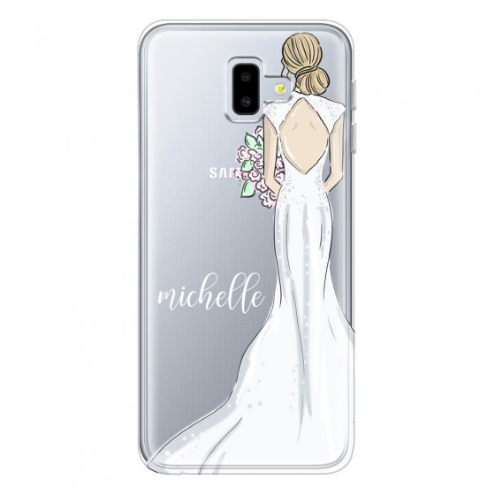 SAMSUNG - Galaxy J6 Plus 2018 - Soft Clear Case - Bride To Be Blonde