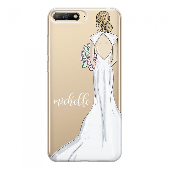 HUAWEI - Y6 2018 - Soft Clear Case - Bride To Be Blonde