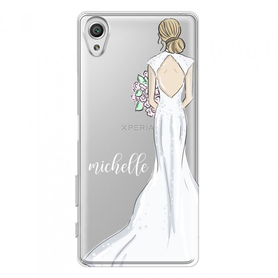 SONY - Sony XA1 - Soft Clear Case - Bride To Be Blonde