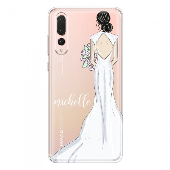 HUAWEI - P20 Pro - Soft Clear Case - Bride To Be Blackhair