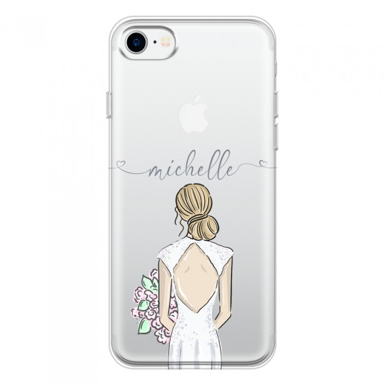 APPLE - iPhone 7 - Soft Clear Case - Bride To Be Blonde II. Dark