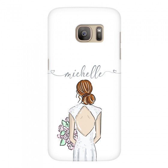 SAMSUNG - Galaxy S7 - 3D Snap Case - Bride To Be Redhead II. Dark