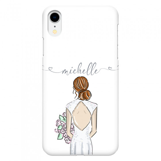 APPLE - iPhone XR - 3D Snap Case - Bride To Be Redhead II. Dark