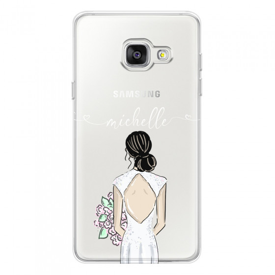SAMSUNG - Galaxy A3 2017 - Soft Clear Case - Bride To Be Blackhair II.