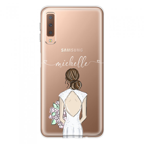 SAMSUNG - Galaxy A7 2018 - Soft Clear Case - Bride To Be Brunette II.
