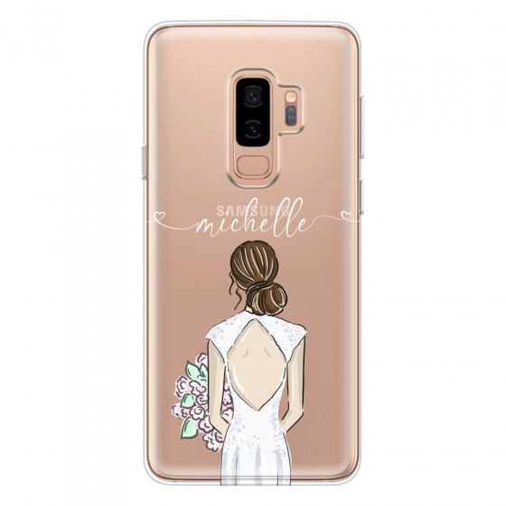 SAMSUNG - Galaxy S9 Plus 2018 - Soft Clear Case - Bride To Be Brunette II.