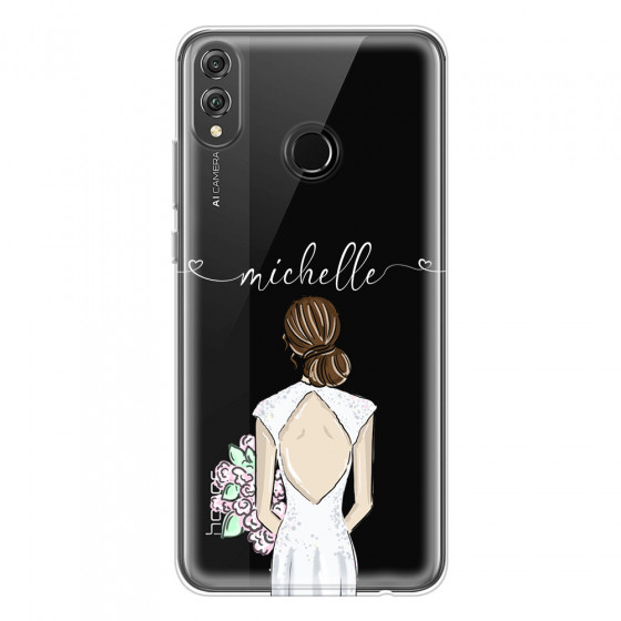 HONOR - Honor 8X - Soft Clear Case - Bride To Be Brunette II.