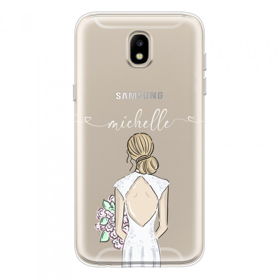 SAMSUNG - Galaxy J3 2017 - Soft Clear Case - Bride To Be Blonde II.