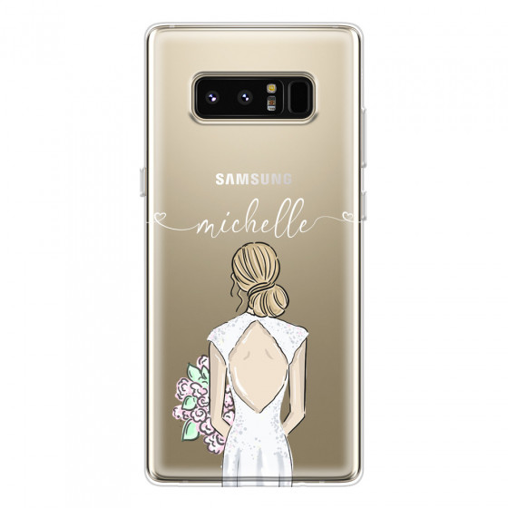SAMSUNG - Galaxy Note 8 - Soft Clear Case - Bride To Be Blonde II.