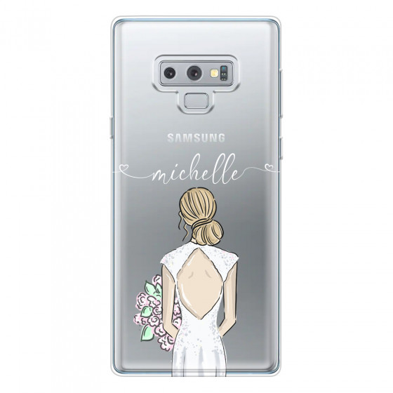 SAMSUNG - Galaxy Note 9 - Soft Clear Case - Bride To Be Blonde II.