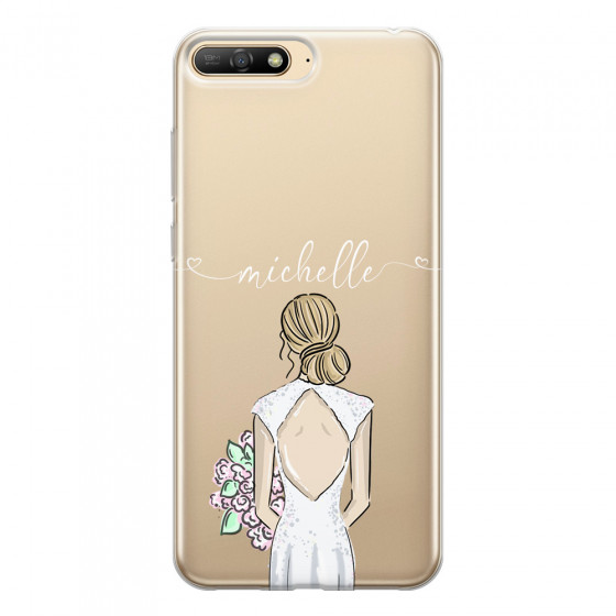 HUAWEI - Y6 2018 - Soft Clear Case - Bride To Be Blonde II.