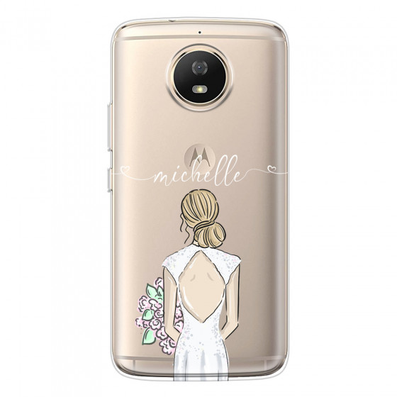 MOTOROLA by LENOVO - Moto G5s - Soft Clear Case - Bride To Be Blonde II.