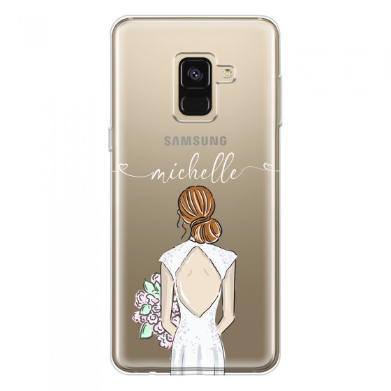 SAMSUNG - Galaxy A8 - Soft Clear Case - Bride To Be Redhead II.