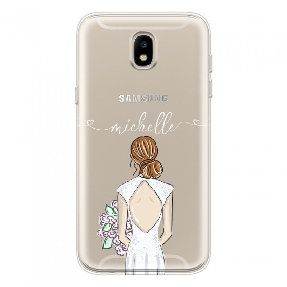 SAMSUNG - Galaxy J5 2017 - Soft Clear Case - Bride To Be Redhead II.