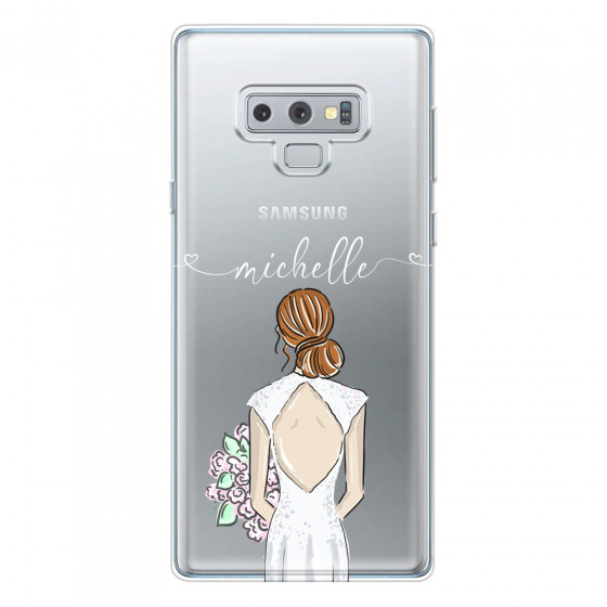 SAMSUNG - Galaxy Note 9 - Soft Clear Case - Bride To Be Redhead II.