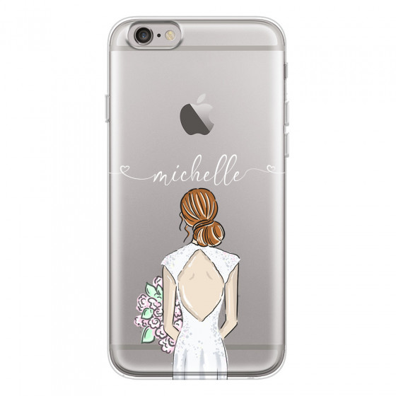 APPLE - iPhone 6S Plus - Soft Clear Case - Bride To Be Redhead II.