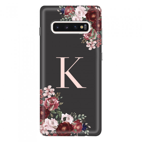 SAMSUNG - Galaxy S10 Plus - Soft Clear Case - Rose Garden Monogram