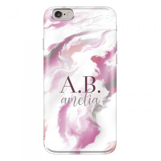 APPLE - iPhone 6S - Soft Clear Case - Streamflow Pink Ocean
