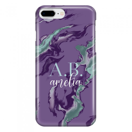 APPLE - iPhone 8 Plus - 3D Snap Case - Streamflow Violet Ocean
