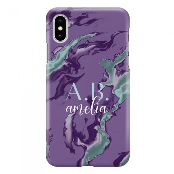 APPLE - iPhone XS - 3D Snap Case - Streamflow Violet Ocean