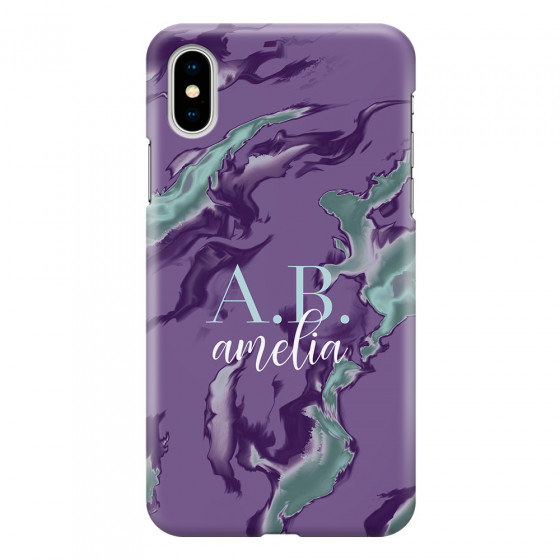 APPLE - iPhone X - 3D Snap Case - Streamflow Violet Ocean