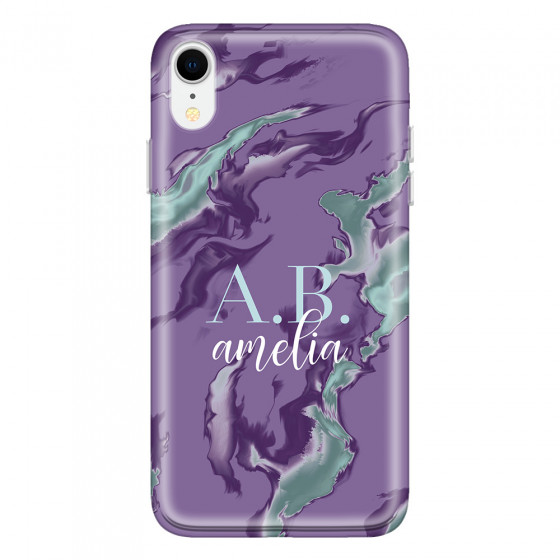APPLE - iPhone XR - Soft Clear Case - Streamflow Violet Ocean