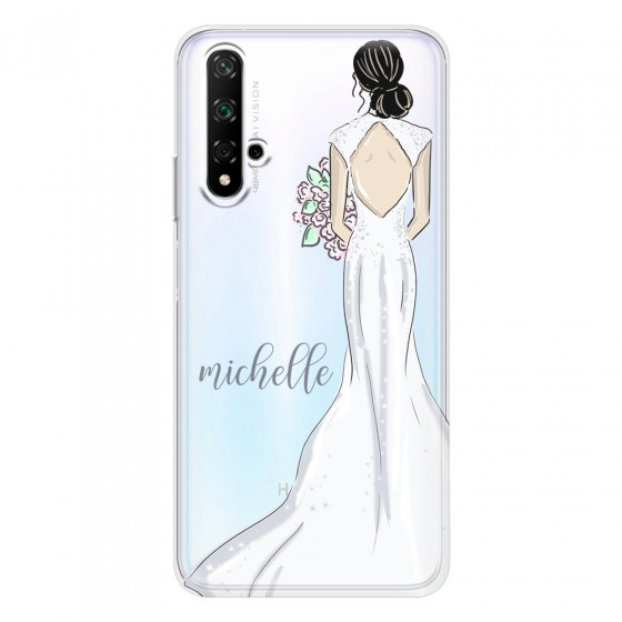HONOR - Honor 20 - Soft Clear Case - Bride To Be Blackhair Dark